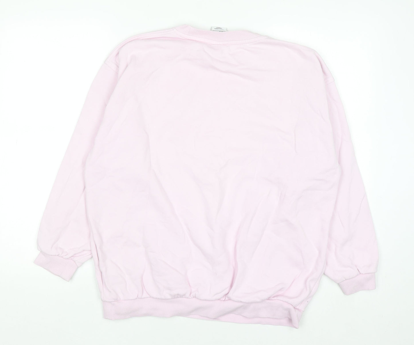 Nike Women's Pink Logo Crew Neck Pullover Sweatshirt XL