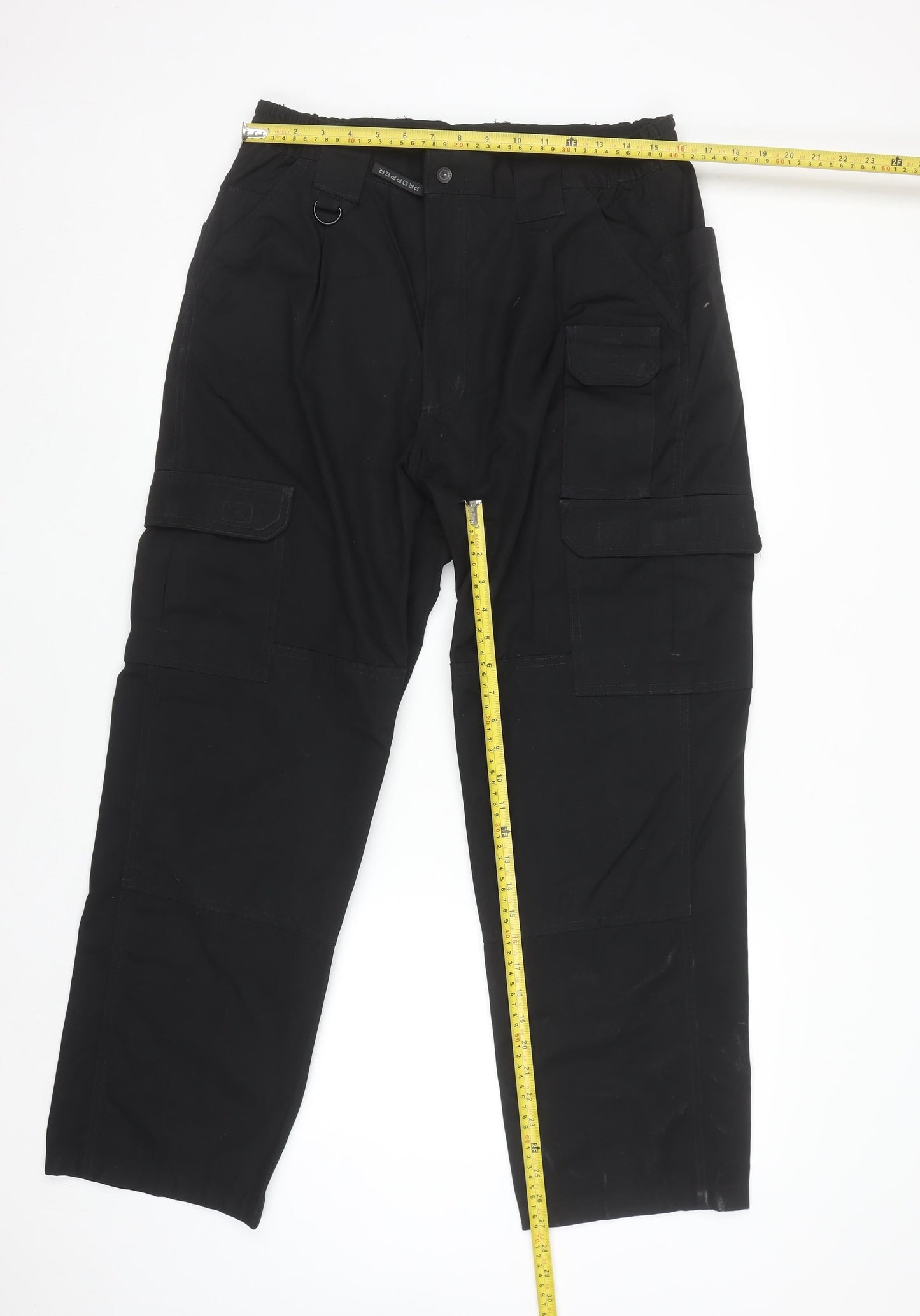 Propper Men's Black Cargo Work Trousers 36x30 Polyester Cotton