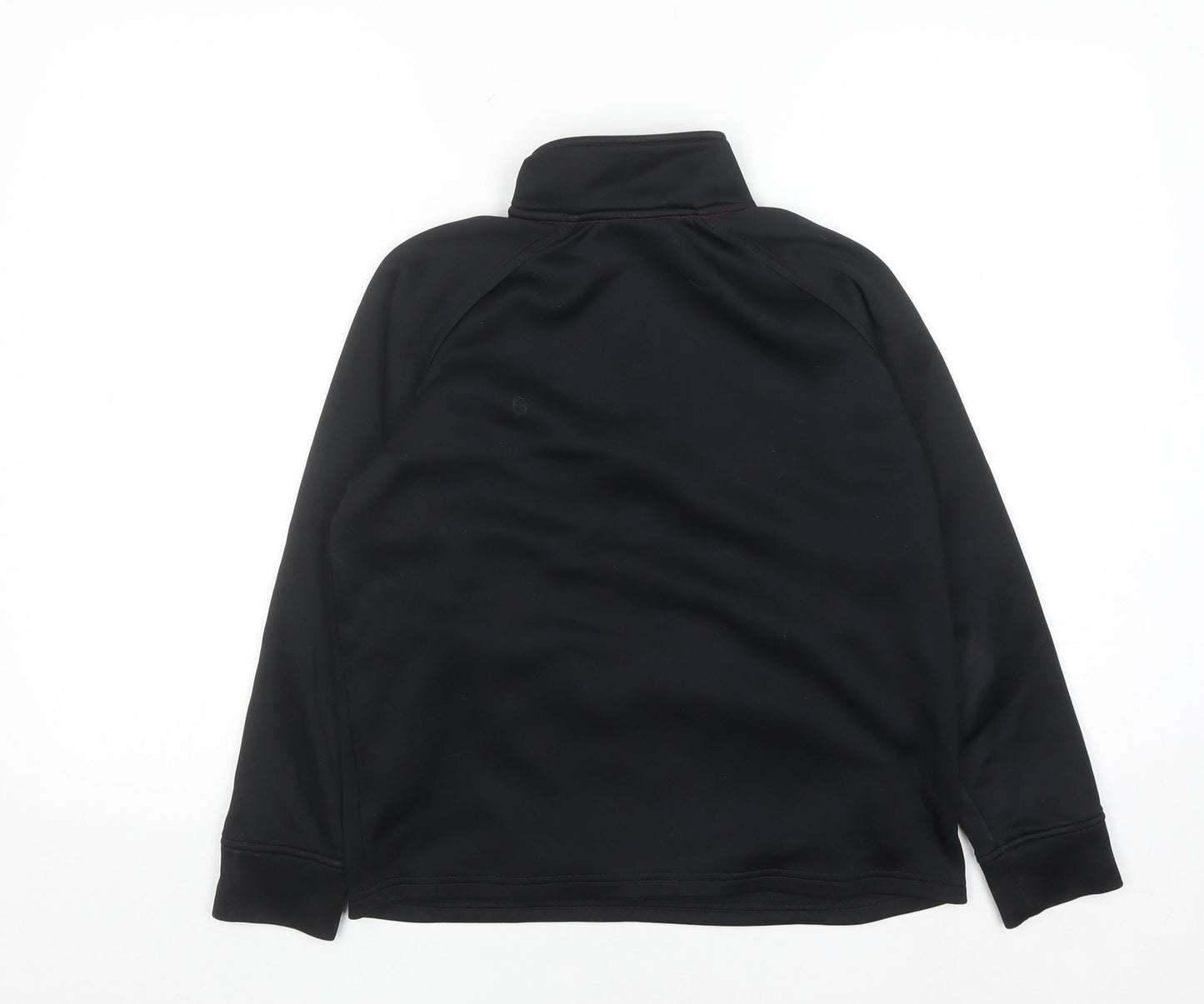 Canterbury Boys Black 12 Years 1/4 Zip Fleece Rugby Sweatshirt