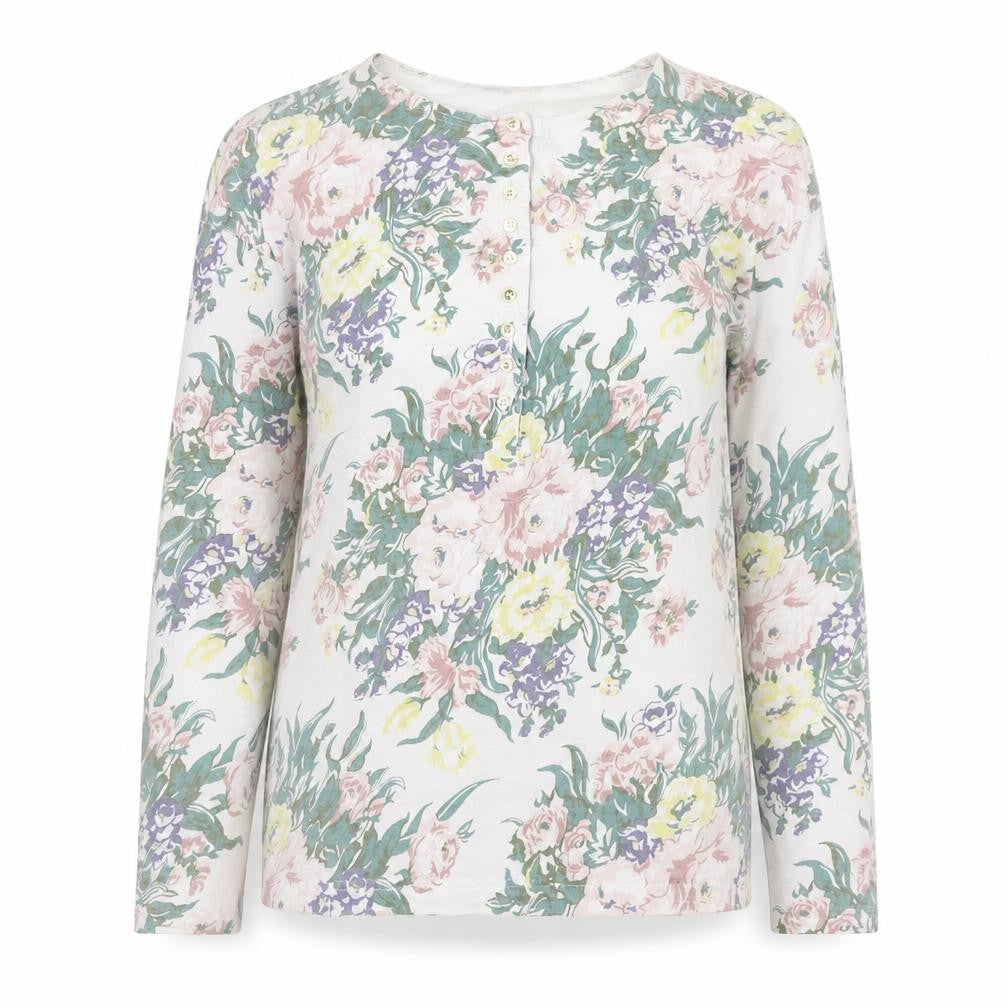 Principles Women’s Multicoloured Floral Jersey Long Sleeve Top Size 10/12