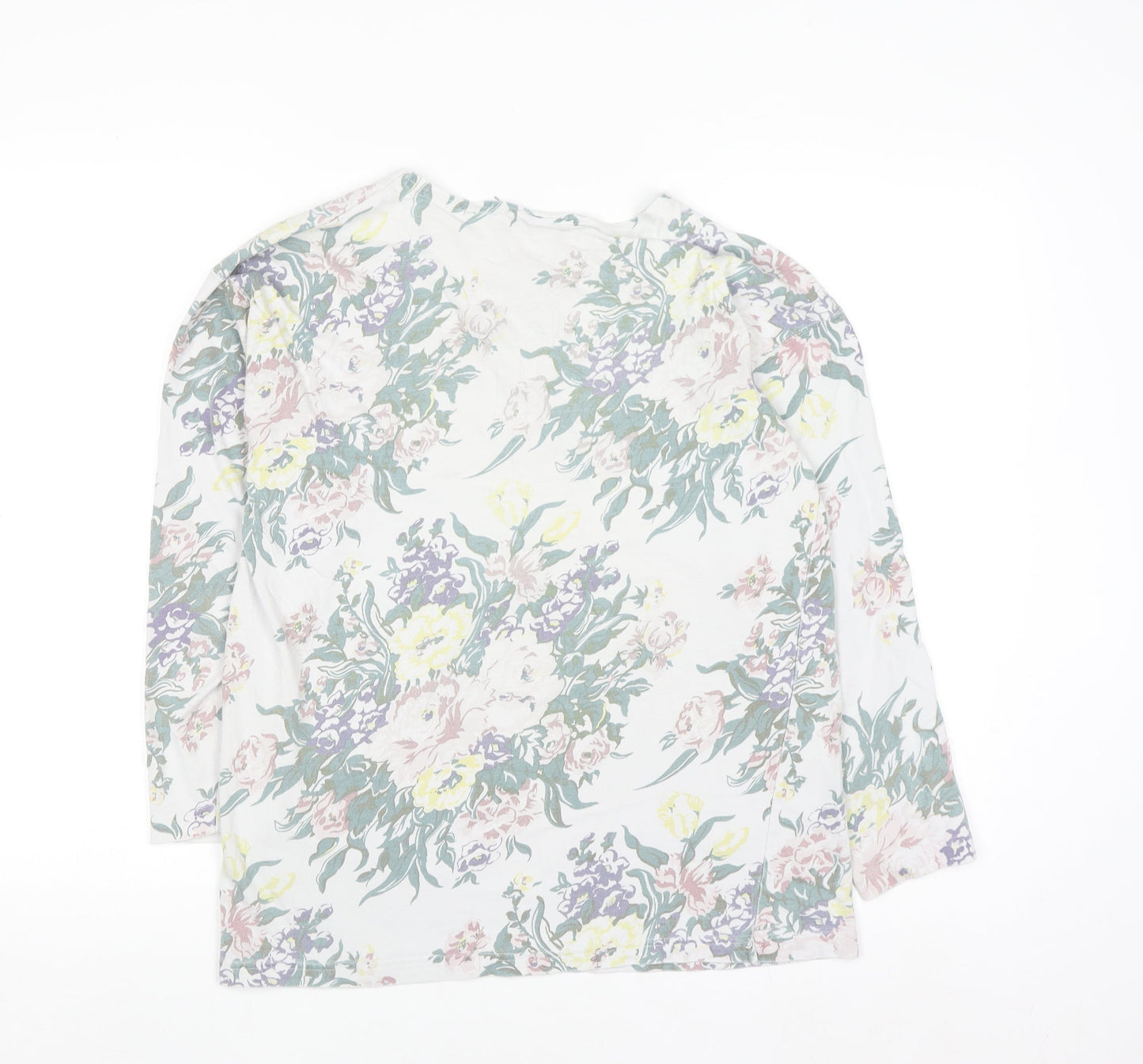 Principles Women’s Multicoloured Floral Jersey Long Sleeve Top Size 10/12