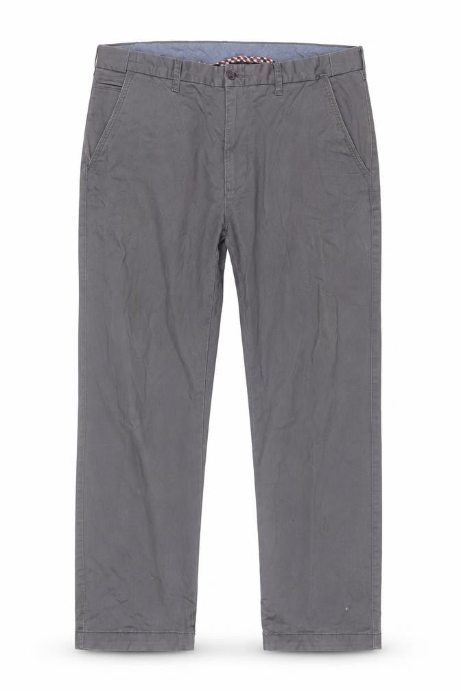 Dunnes Stores Men's Grey Chino Trousers 38x29 Regular Fit