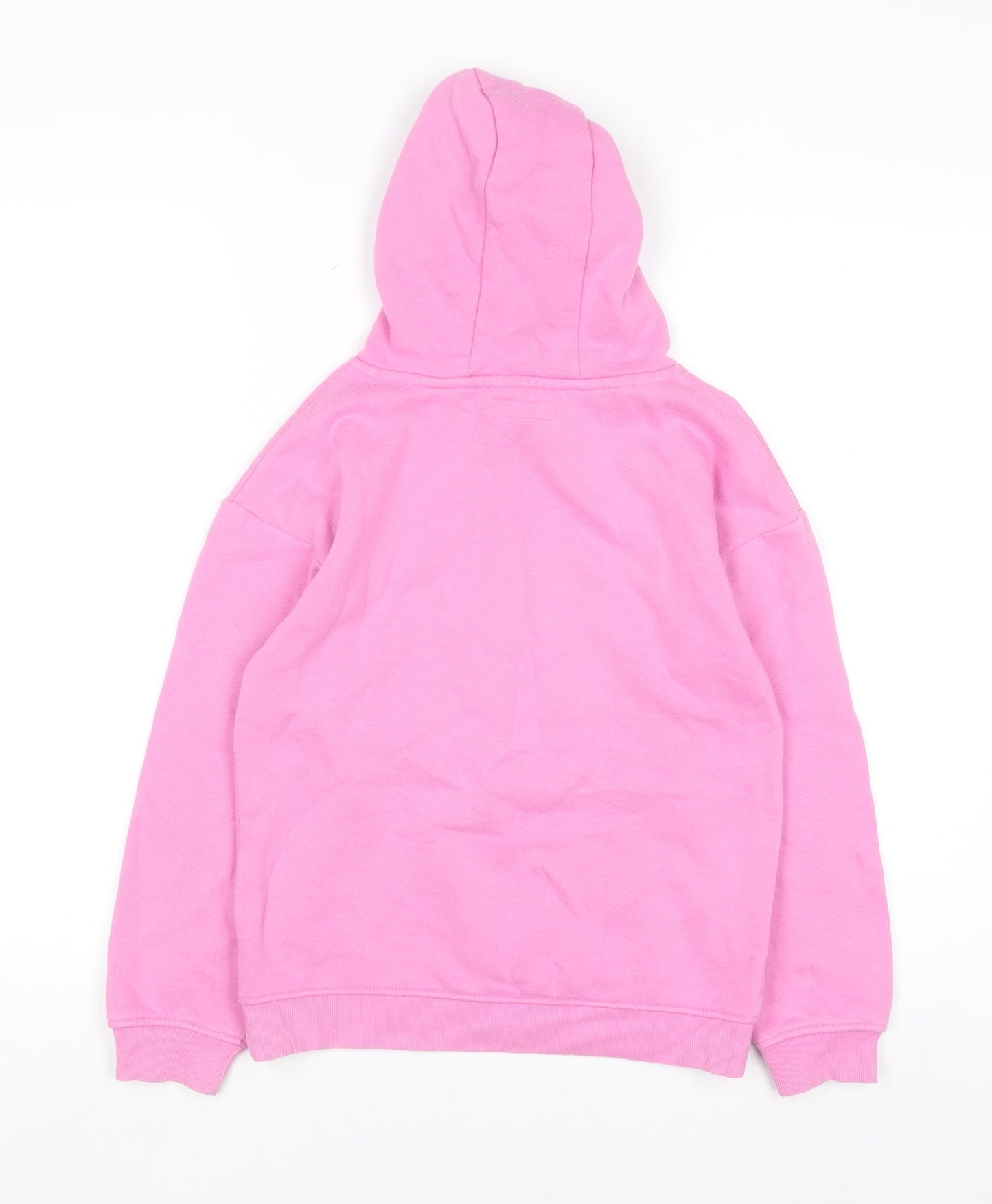 Primark Girls Pink Pullover Hoodie 9-10 Years Cotton Blend Fleece