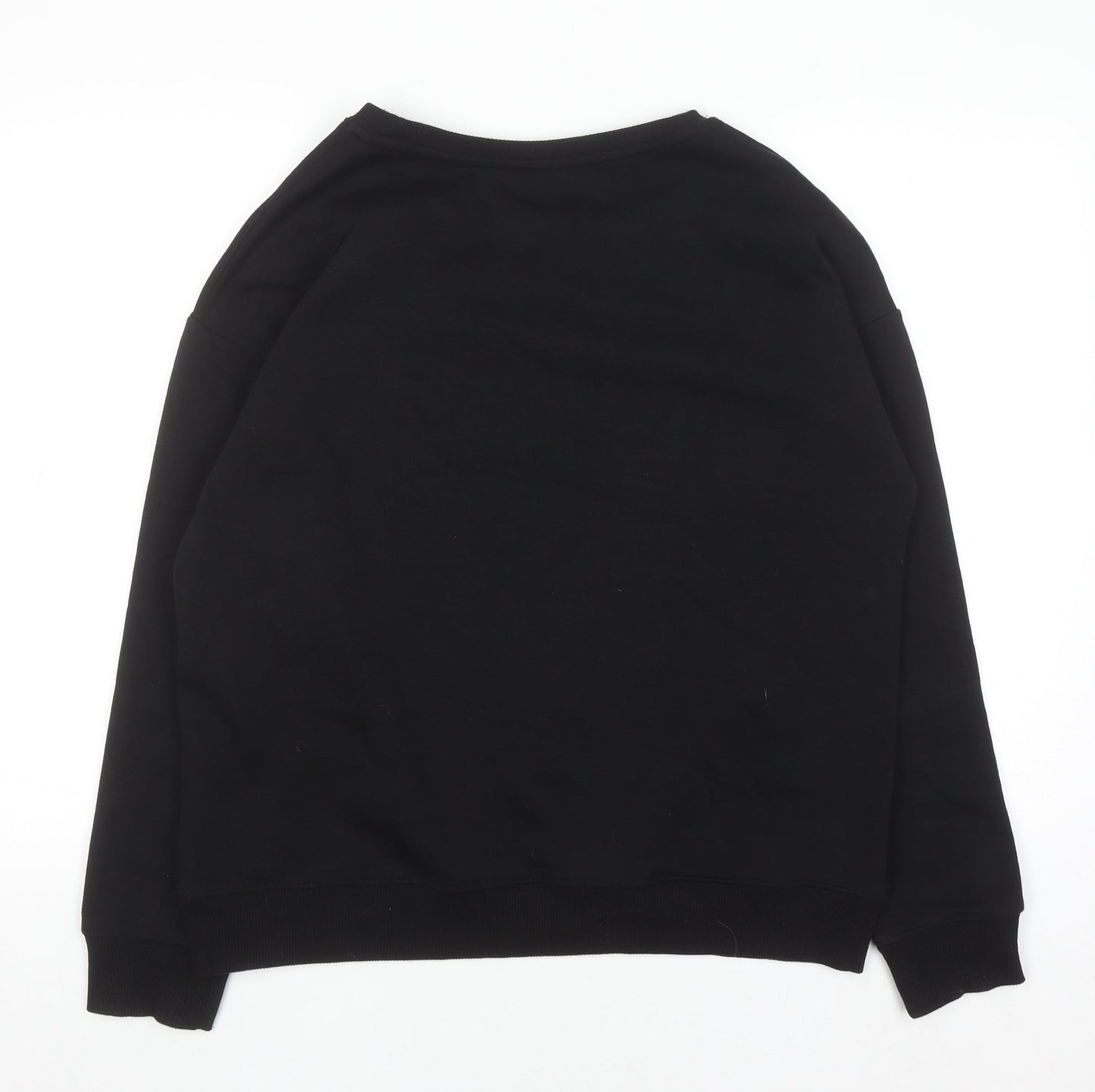 Peanuts Men’s Black Snoopy Graphic Pullover Sweatshirt L