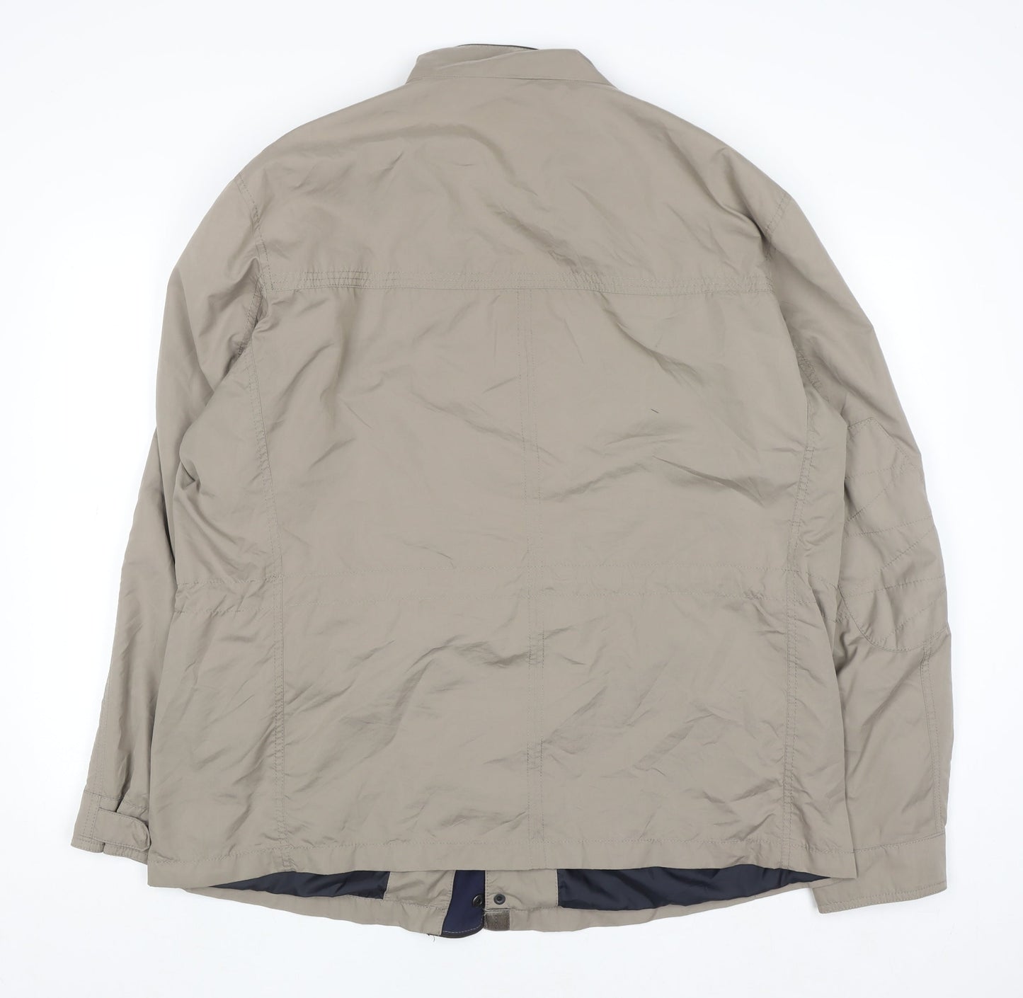 Collezione Men’s Beige 2XL Windbreaker Jacket Lightweight Zip Style
