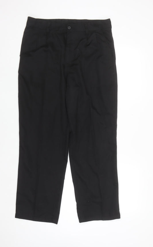 Dunlop Men's Black Regular Fit Polyester Work Trousers 34W 29L