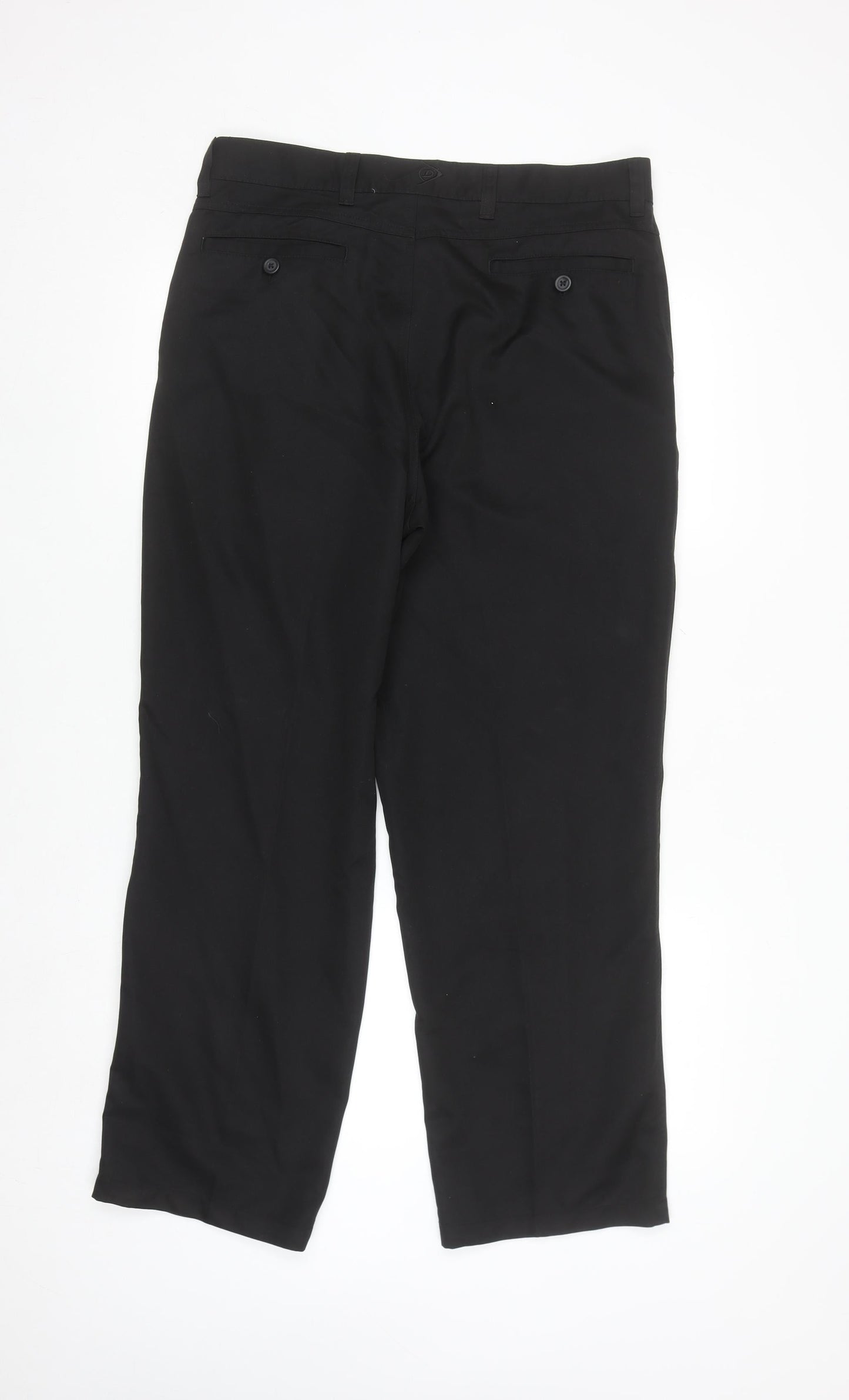 Dunlop Men's Black Regular Fit Polyester Work Trousers 34W 29L