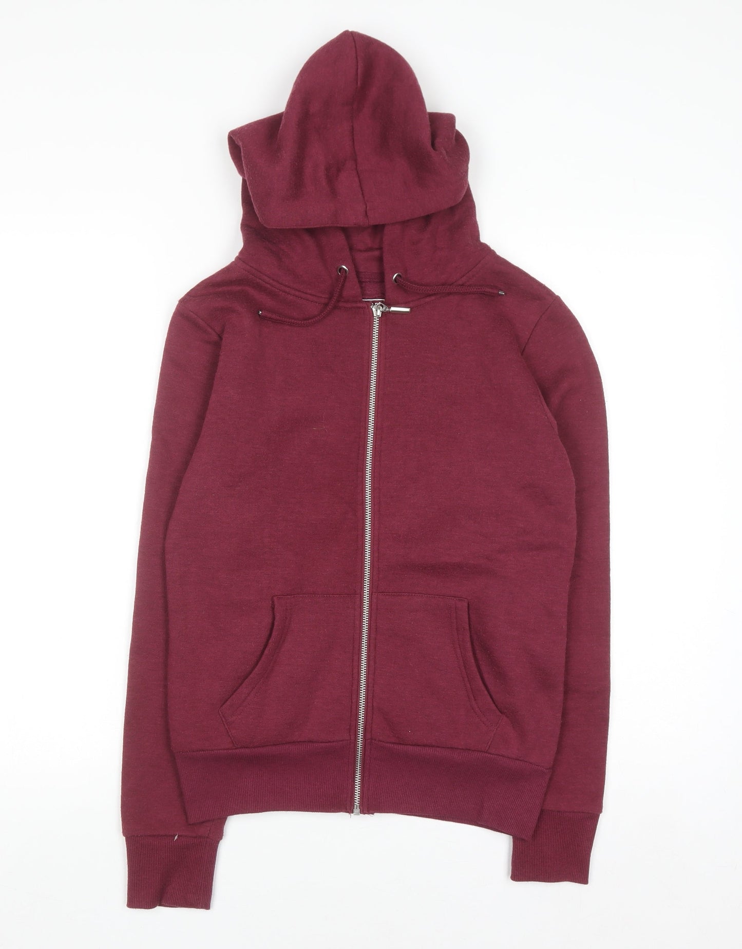 Atmosphere Women Burgundy Full Zip Hoodie Size 8 Cotton Blend