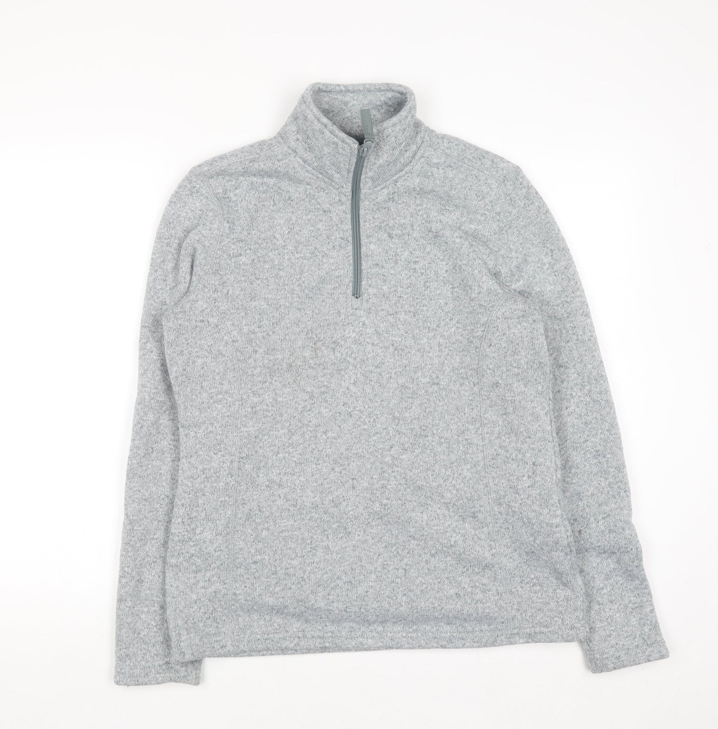 Mountain Warehouse Women Grey 1/4 Zip Fleece Sweatshirt UK 12