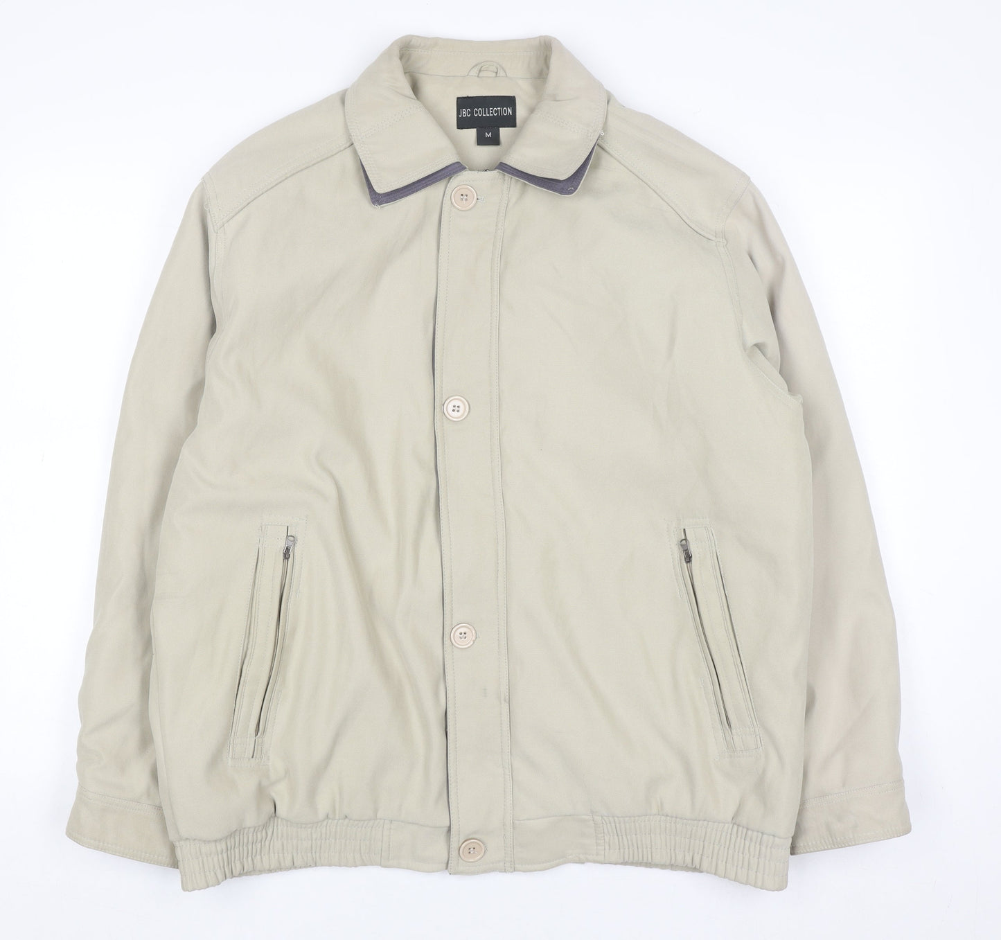 JBC Collection Men's Beige Polyester Nylon Lined Casual Jacket M