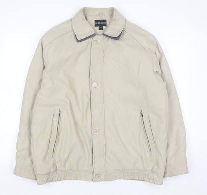 JBC Collection Men's Beige Polyester Nylon Lined Casual Jacket M