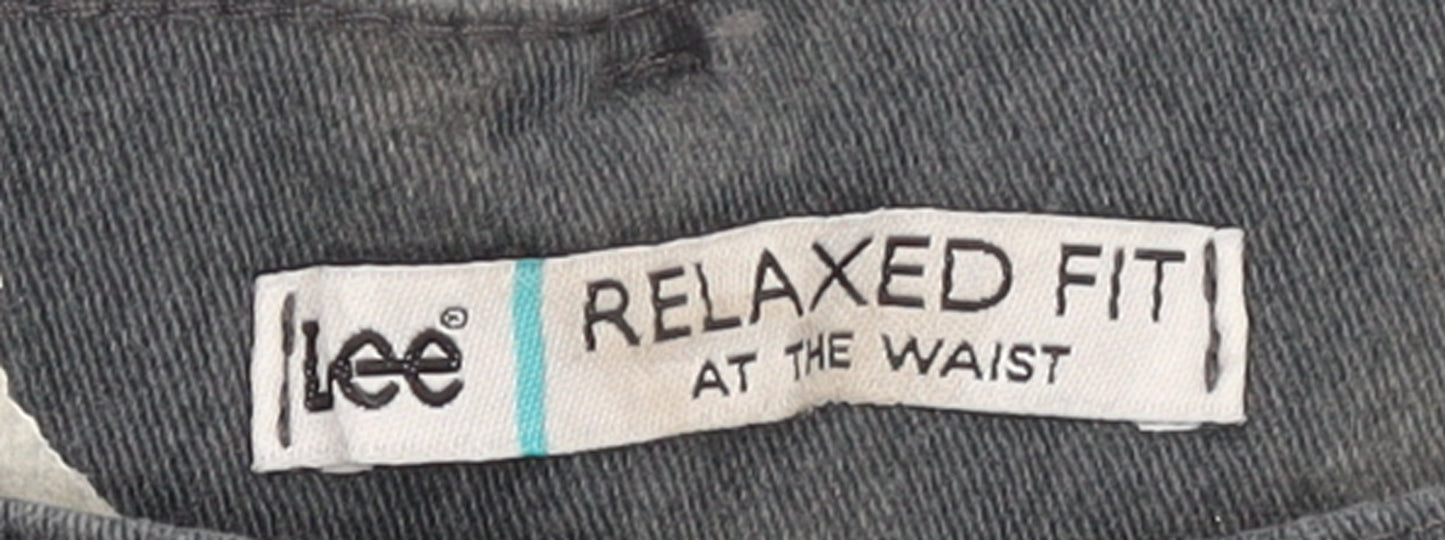Lee Women's Grey Chino Trousers Size 12 Relaxed Fit