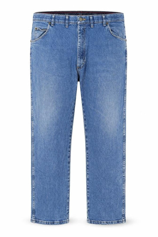 Wrangler Men's Blue Denim Straight Leg Jeans 44x30 Big & Tall