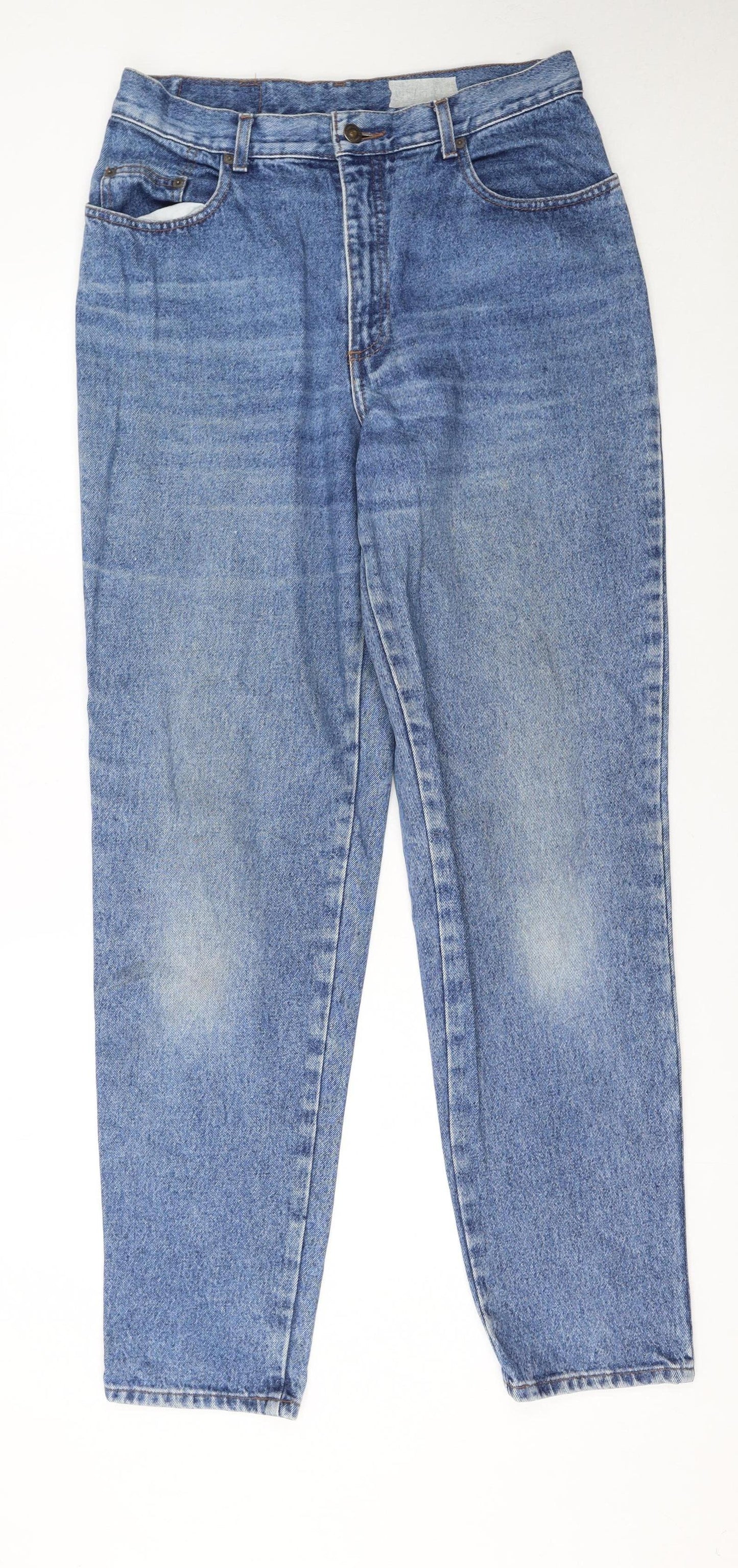 Lee Cooper Womens Blue 16 High Rise Mom Jeans 100% Cotton Denim