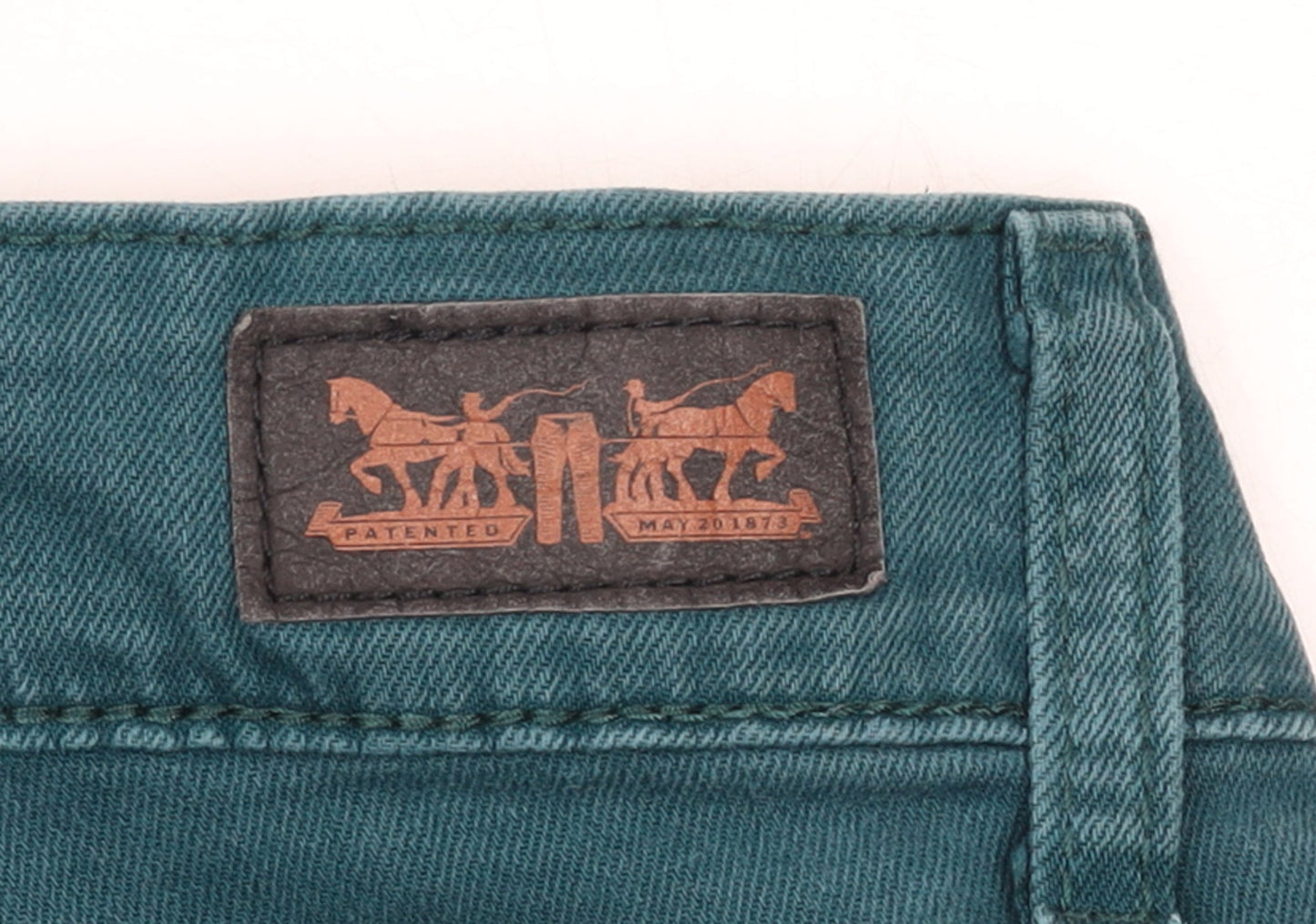 Levi's Men's Green Straight Denim Jeans W32 L32 Regular Fit