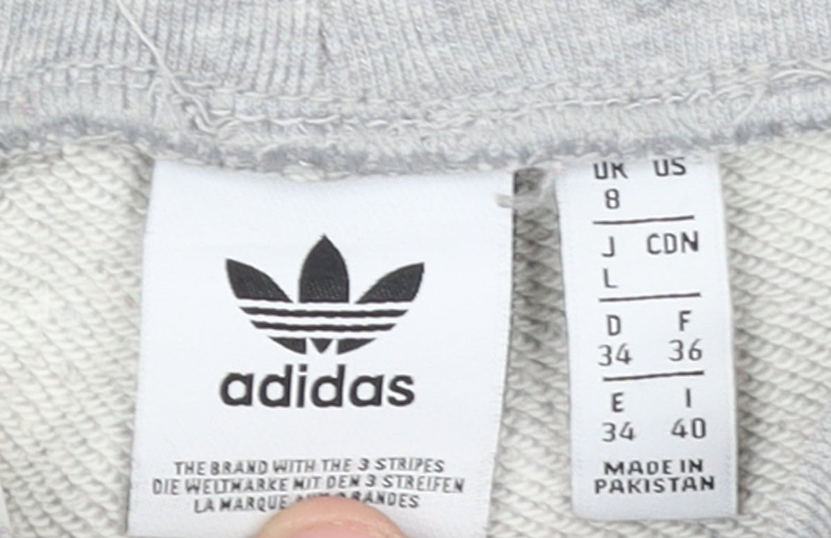 Adidas Womens Grey Jogger Trousers Size 8 Regular Fit