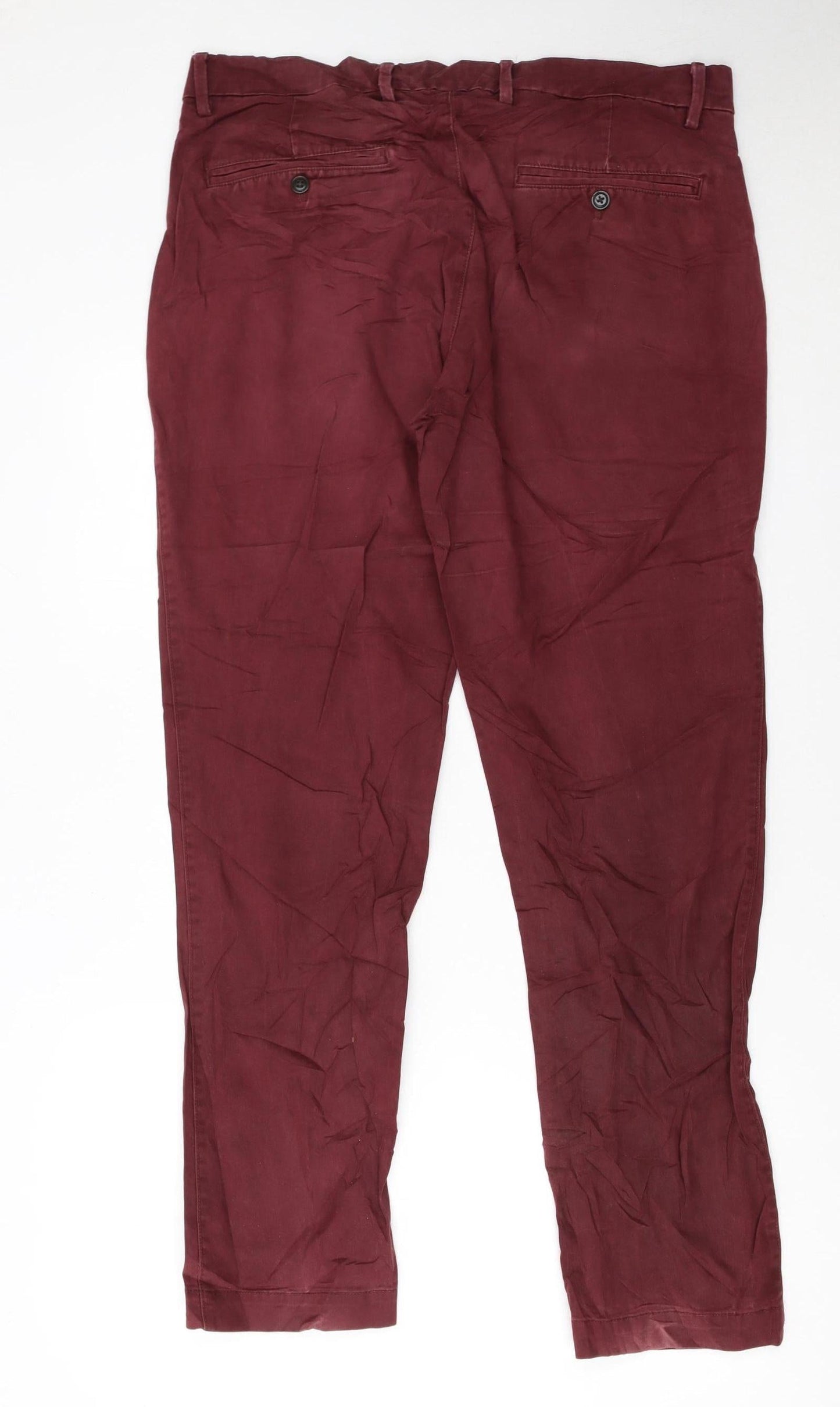 GAP Men's Red Slim Fit Straight Jeans 34x32