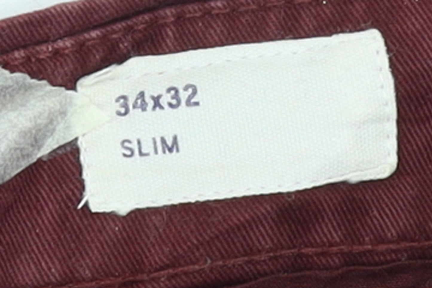 GAP Men's Red Slim Fit Straight Jeans 34x32