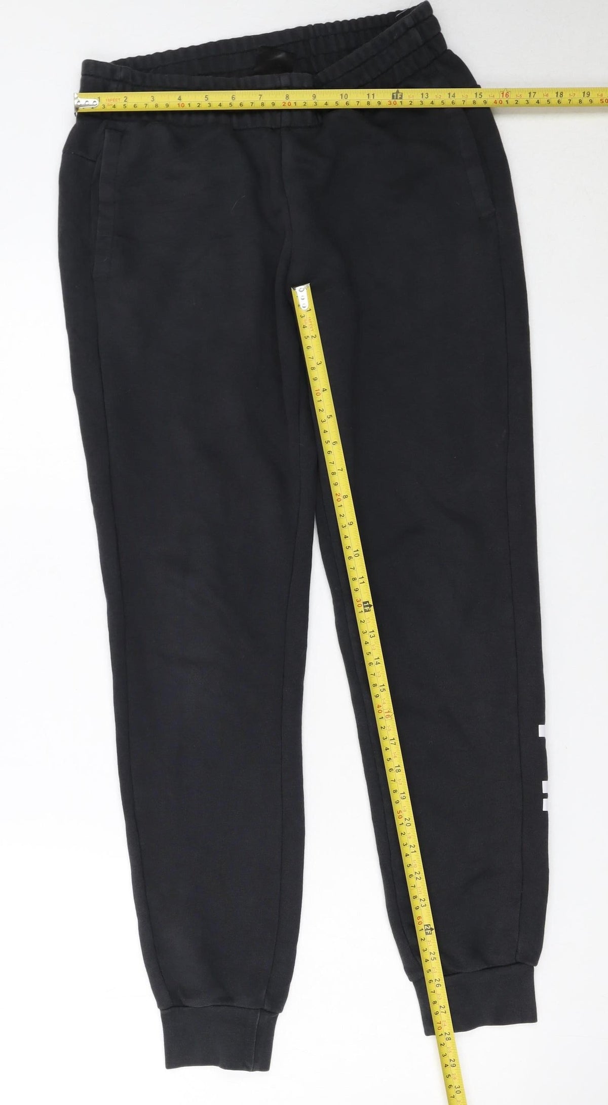 Adidas Womens Black Small Jogger Sweatpants Cotton Blend