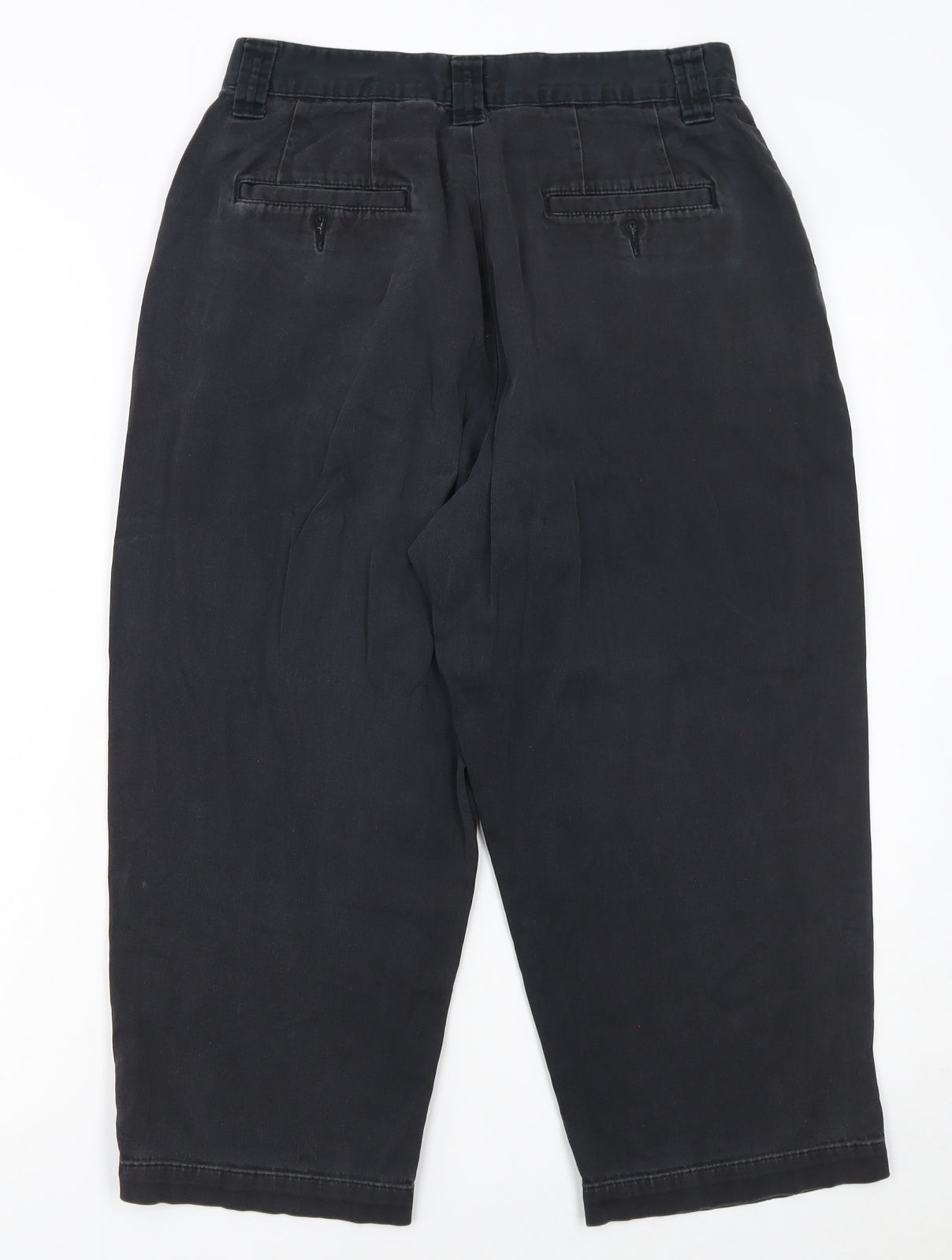 Lee Womens Black Chino Trousers Size 10 Regular Fit Cotton Stretch