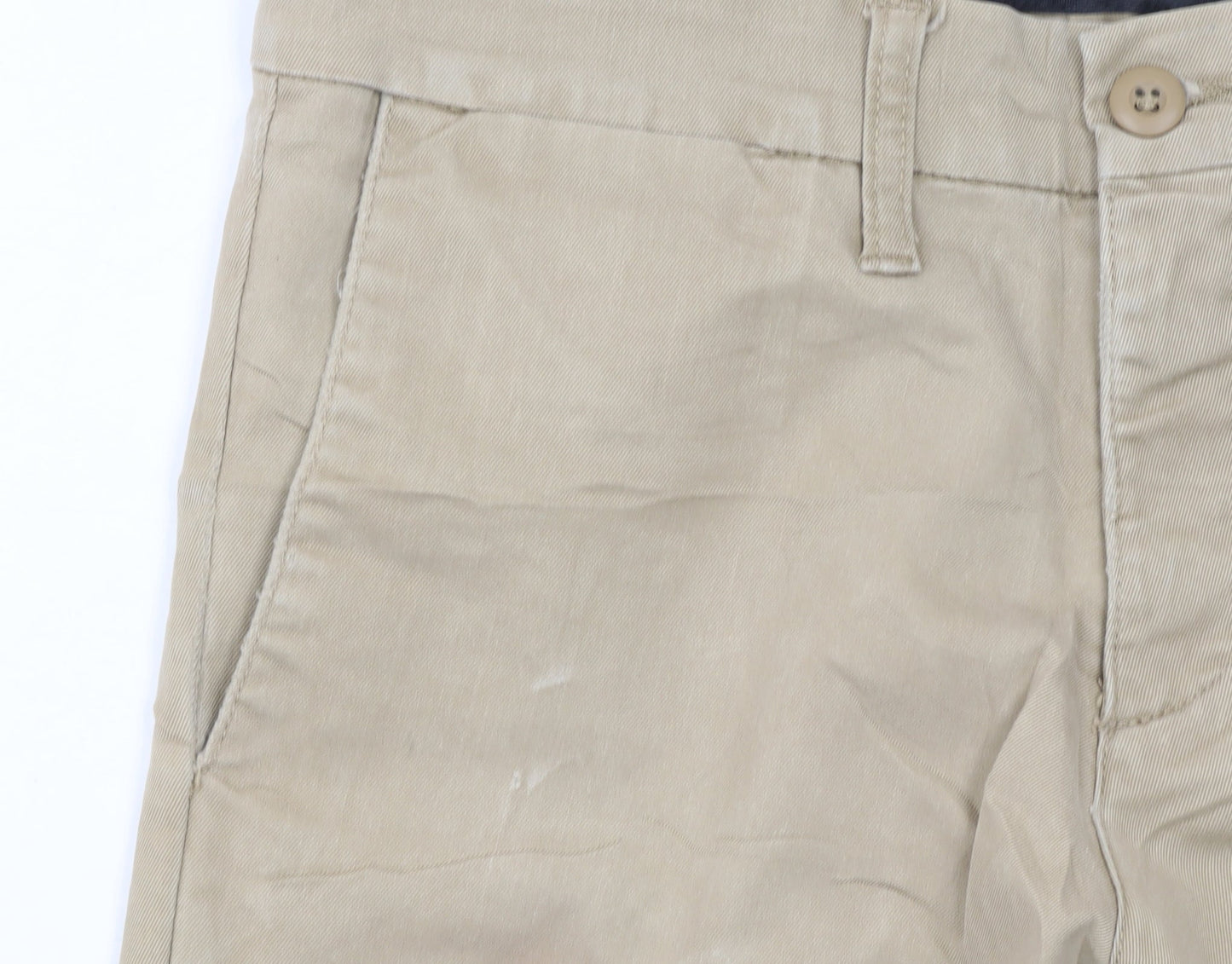 Carhartt Men Beige Chino Trousers 30x32 Cotton Blend Slim Fit