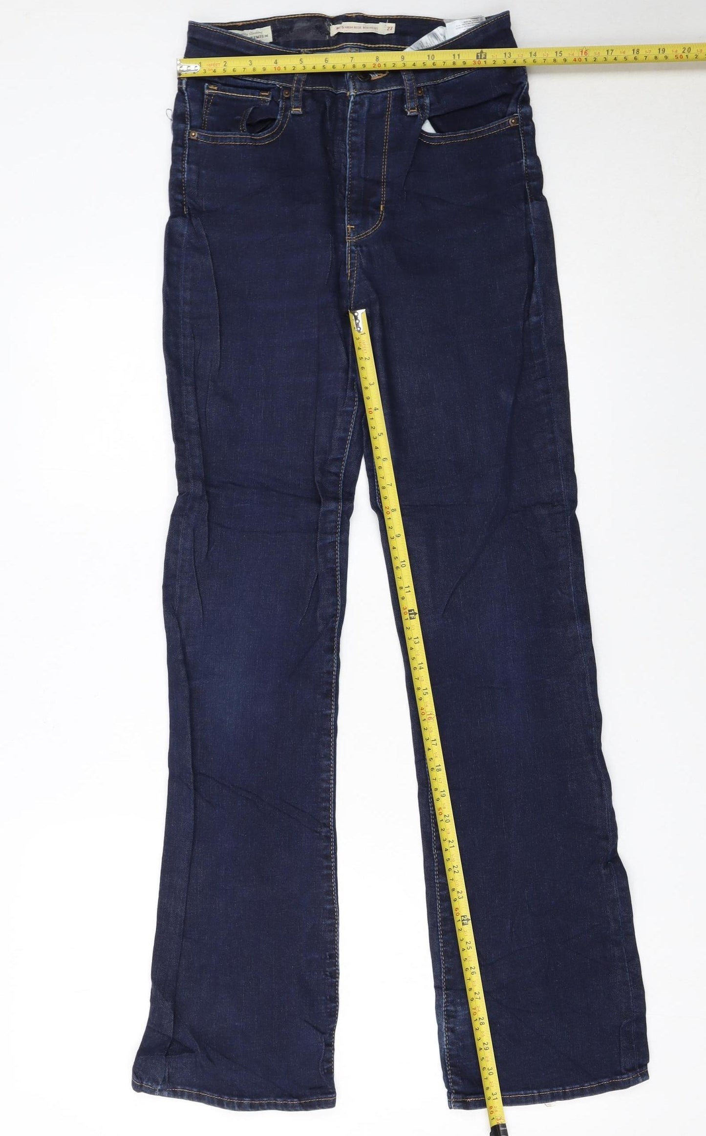 Levi's Women's Blue 725 High Rise Bootcut Jeans Size 27 Regular
