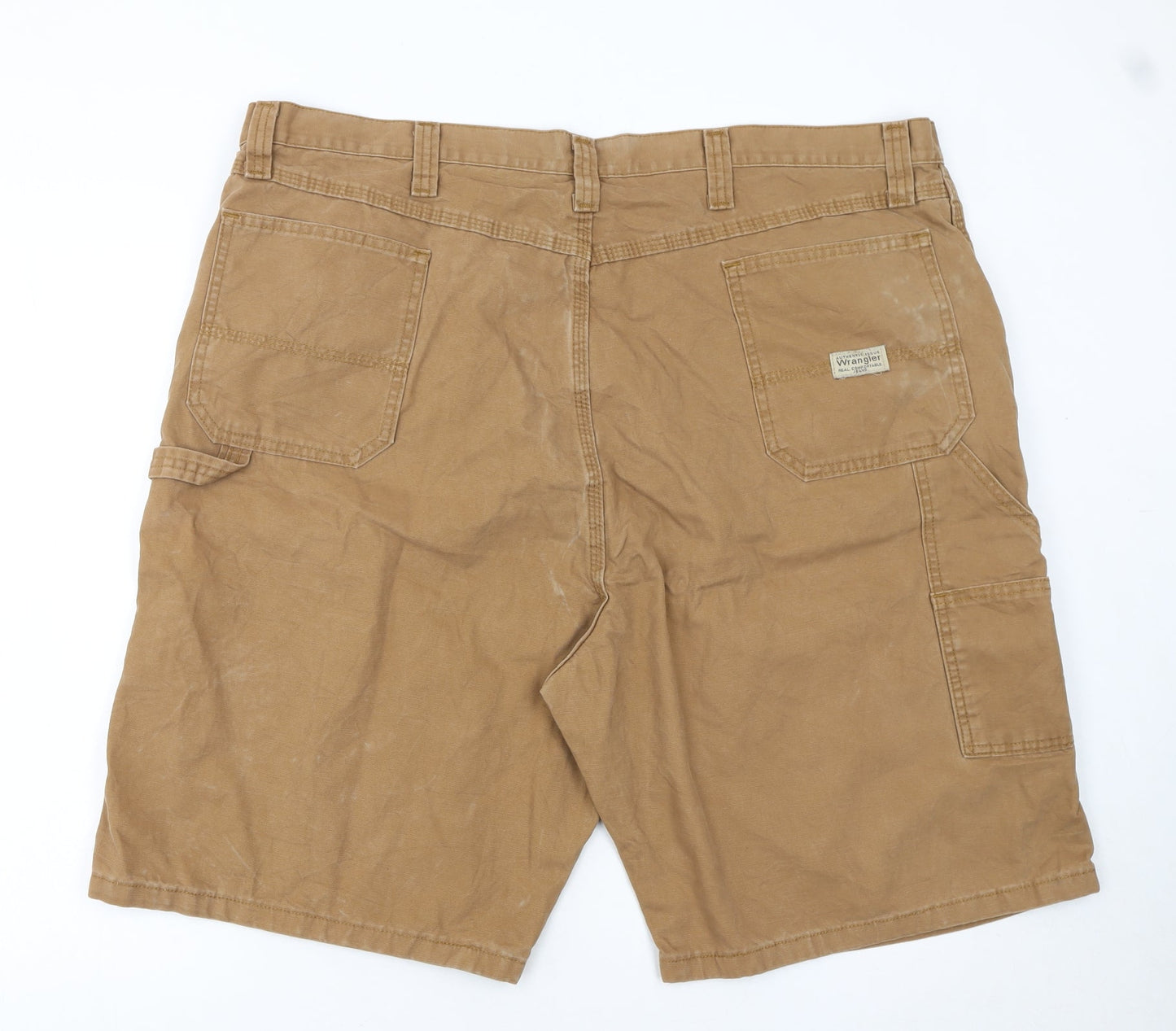 Wrangler Men's Beige Cotton Carpenter Cargo Shorts Size 44