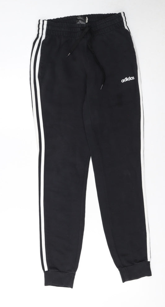 Adidas Women's Black Jogger Trousers Size S Elastic Waist