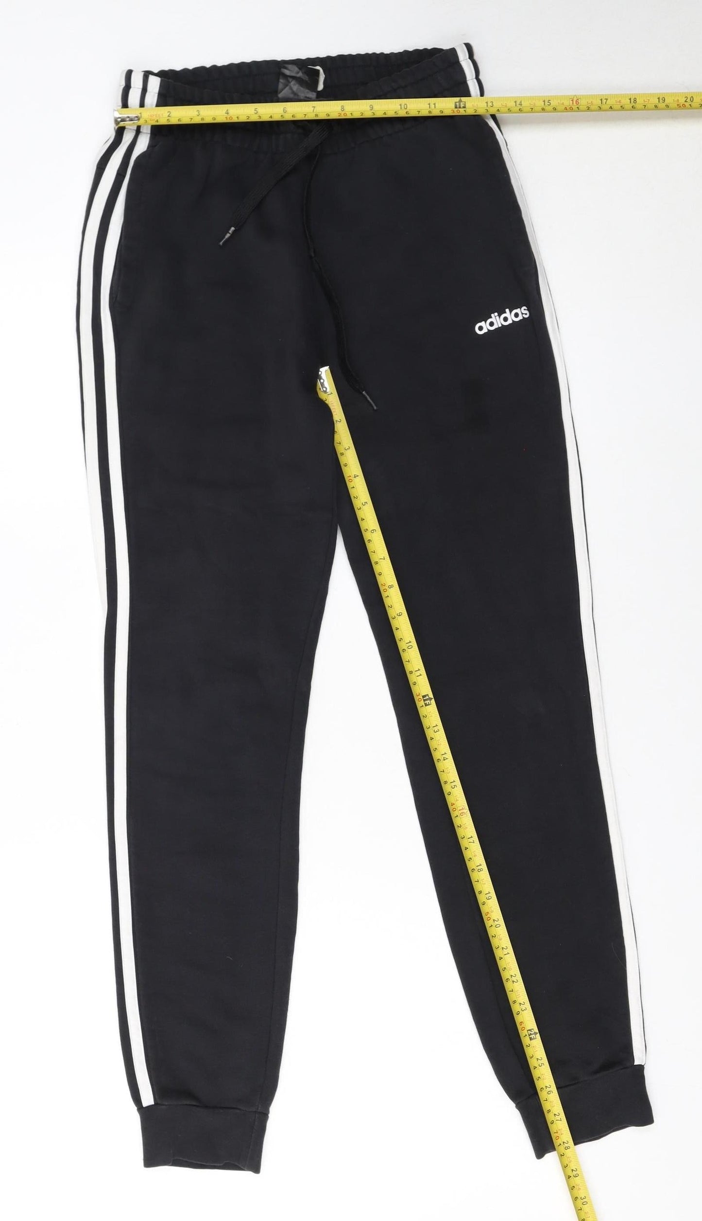 Adidas Women's Black Jogger Trousers Size S Elastic Waist