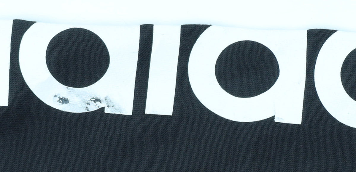 Adidas Womens Black Jogger Trousers Size L Elastic Waist Logo Sports