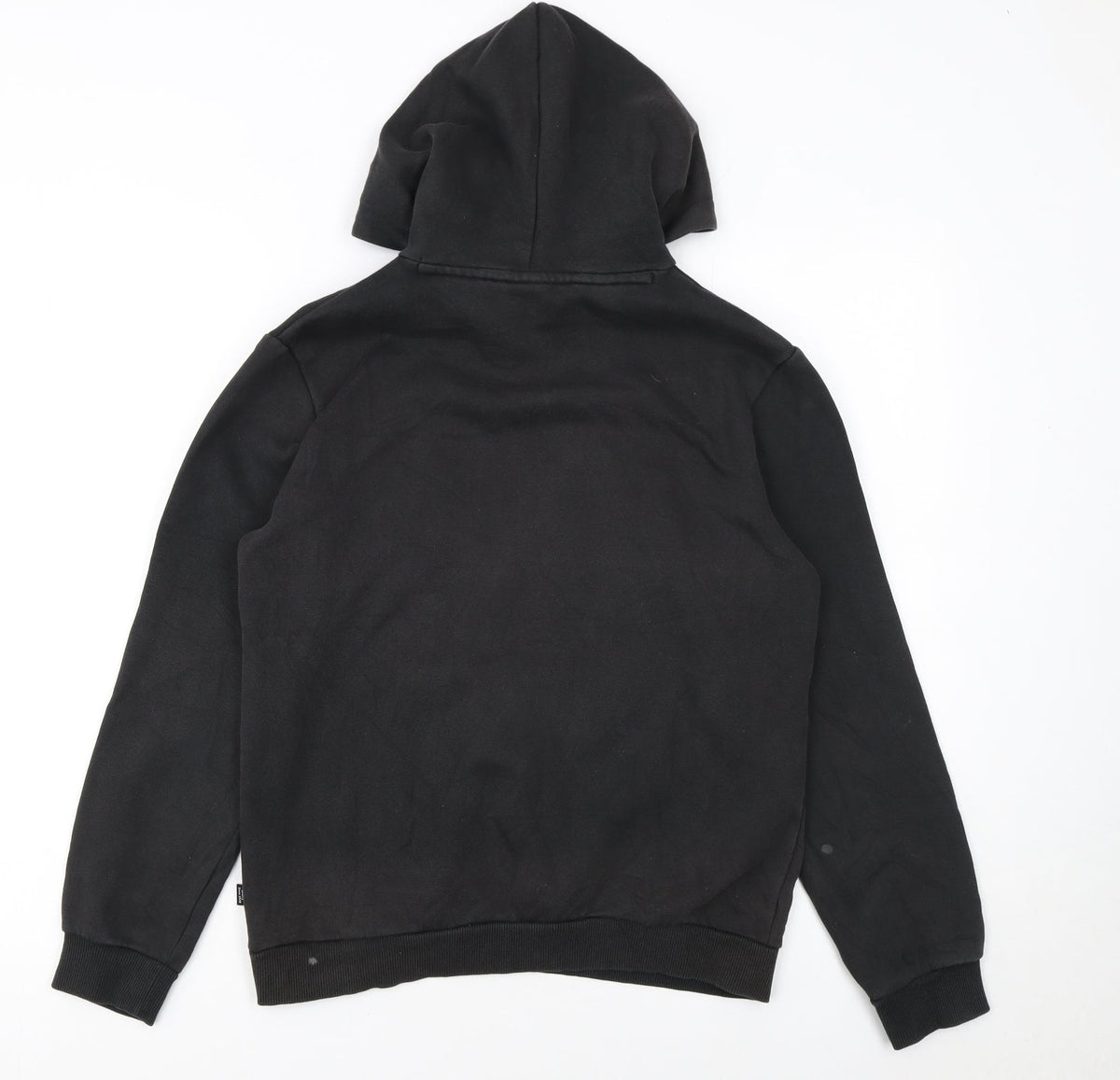 Puma Boys Black Hoodie Size 13-14 Years Pullover Cotton Blend Fleece