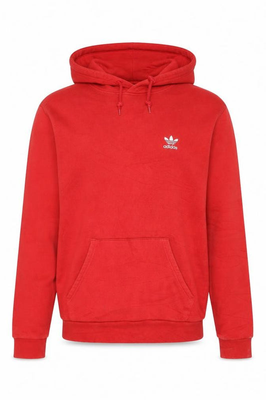 Adidas Men's Red Pullover Hoodie Size M Regular Fit Sportswear