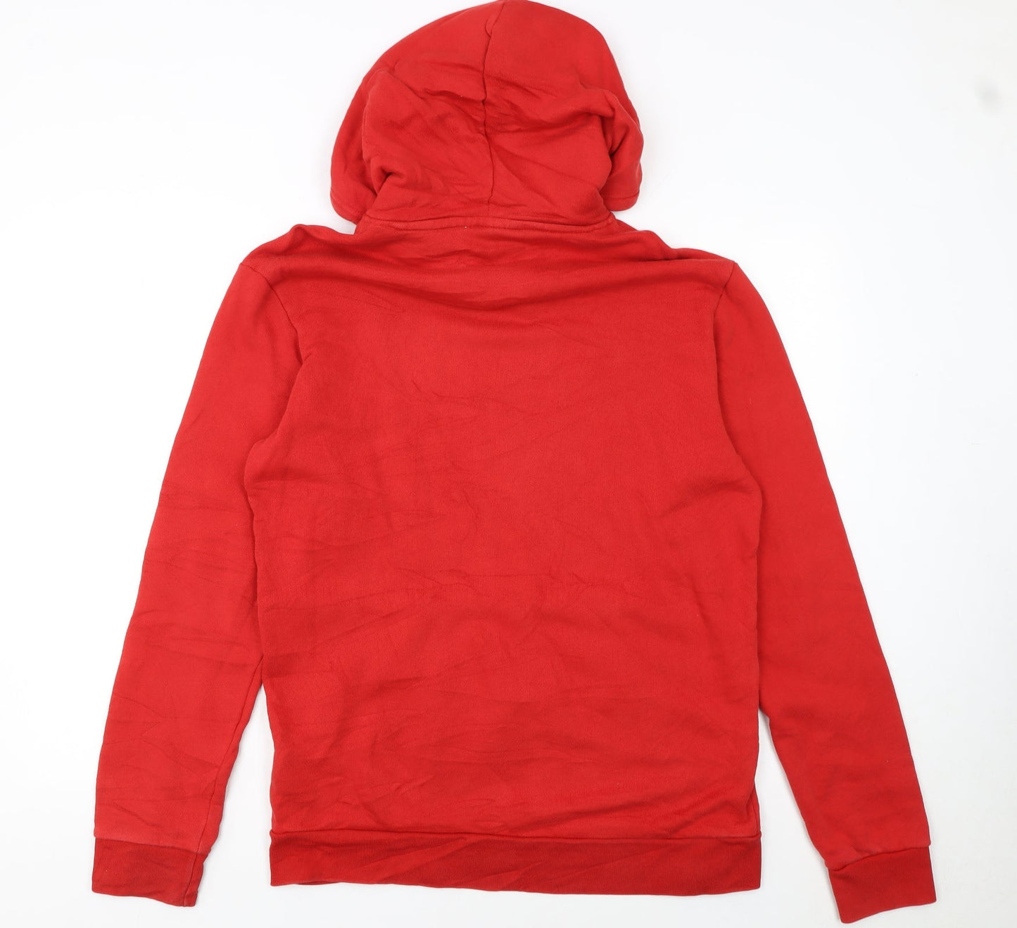 Adidas Men's Red Pullover Hoodie Size M Regular Fit Sportswear