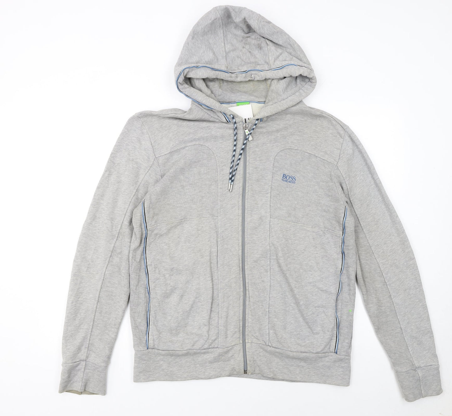 Hugo Boss Men's Grey Full Zip Hoodie Size M
