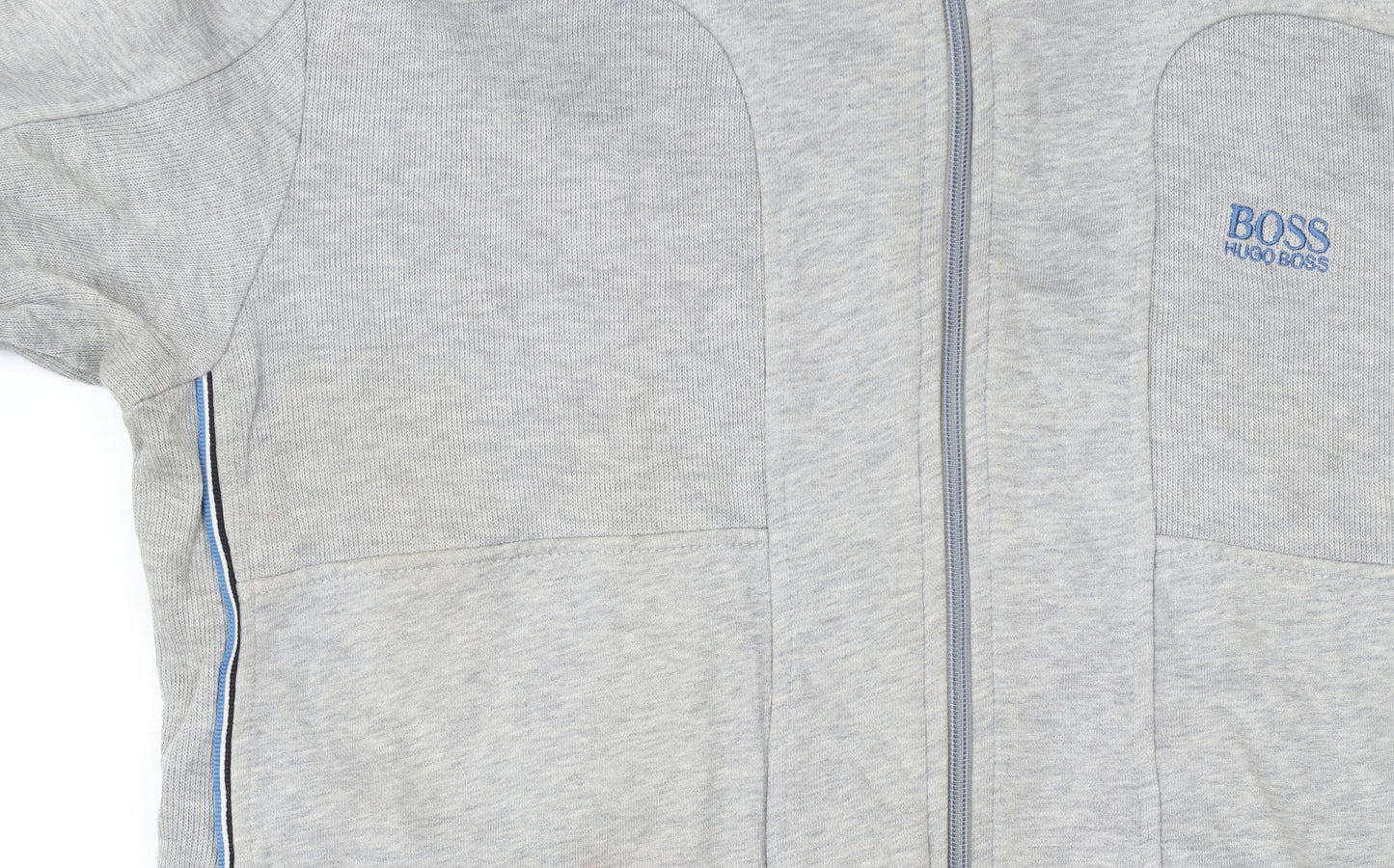 Hugo Boss Men's Grey Full Zip Hoodie Size M