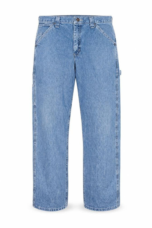 Lee Men’s Blue Straight Leg Denim Jeans 36W x 30L Cotton Regular Fit