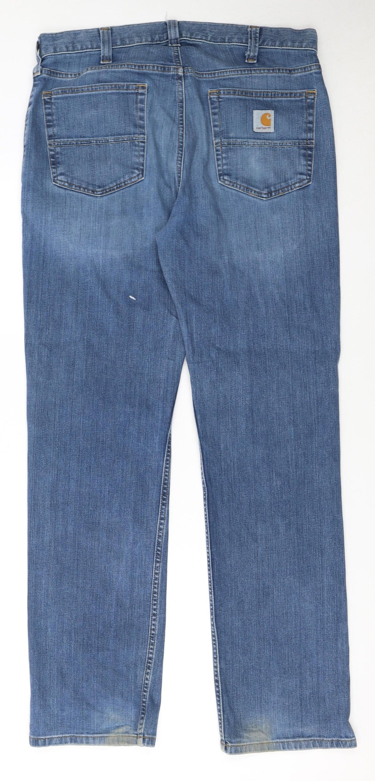 Carhartt Men's Blue Relaxed Fit Straight Denim Jeans 34x32