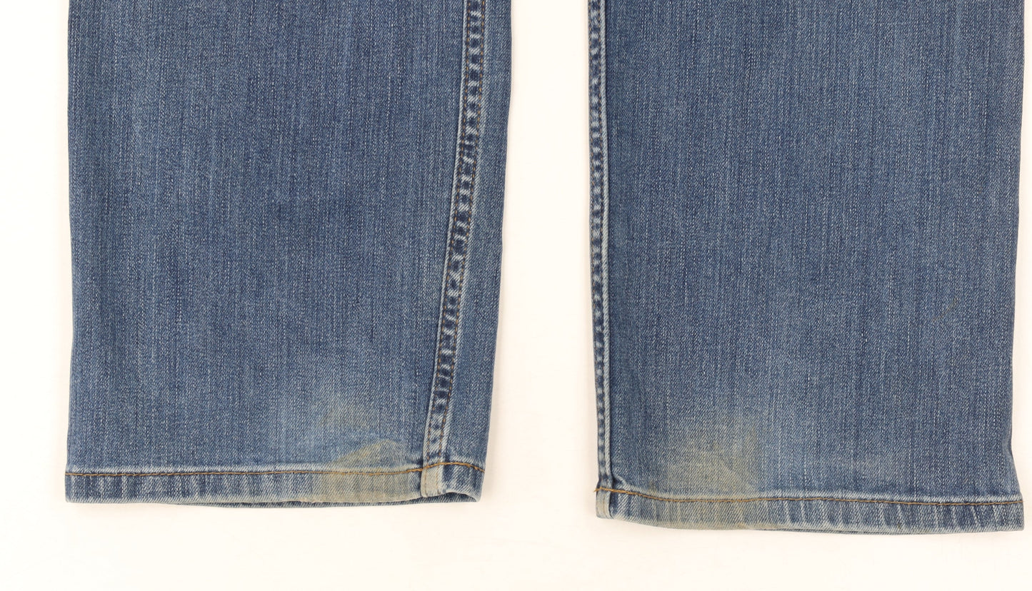 Carhartt Men's Blue Relaxed Fit Straight Denim Jeans 34x32