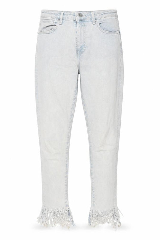 Levi's Made & Crafted Women's Light Blue Skinny Fringe Jeans Size 12