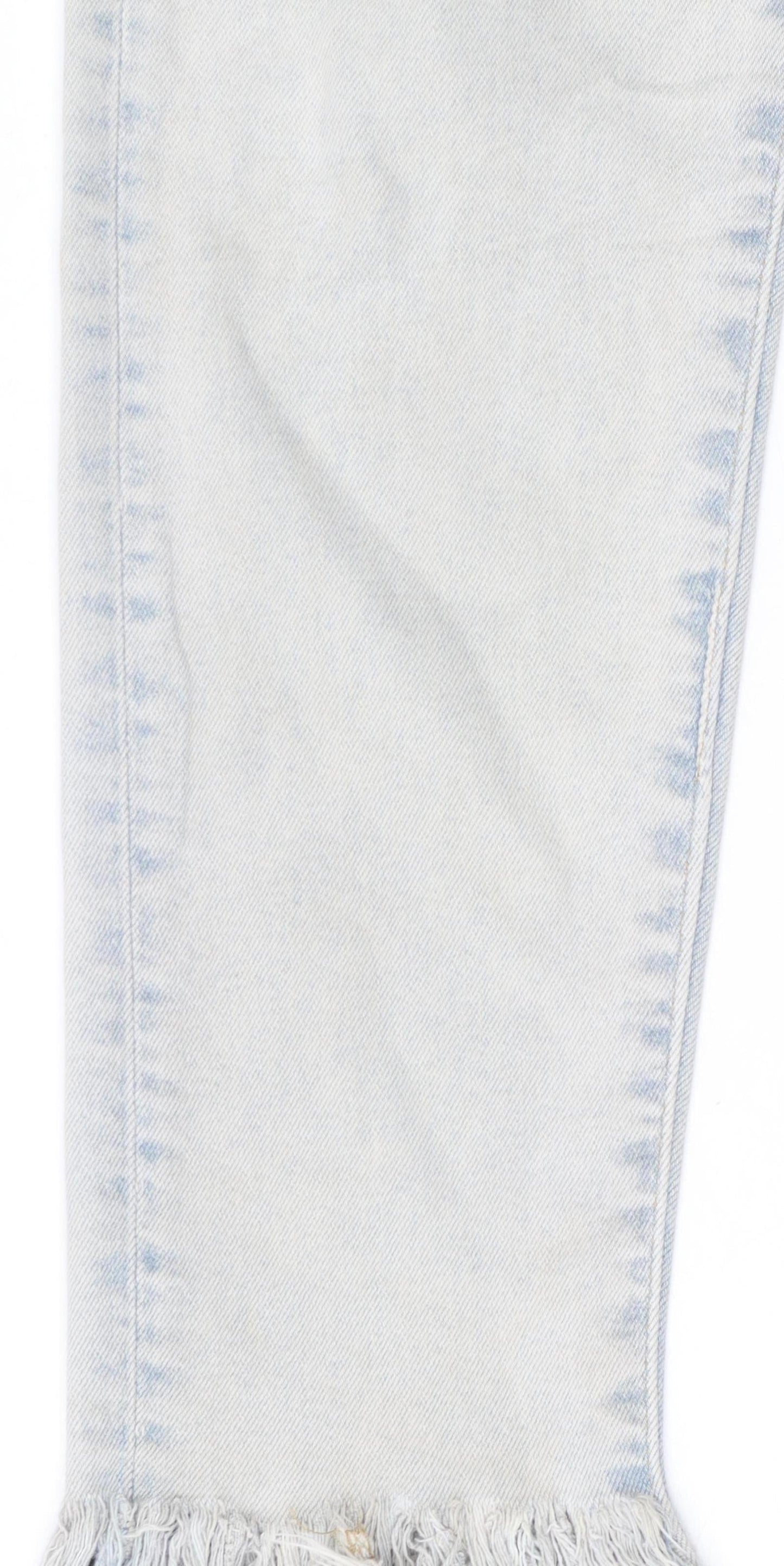 Levi's Made & Crafted Women's Light Blue Skinny Fringe Jeans Size 12