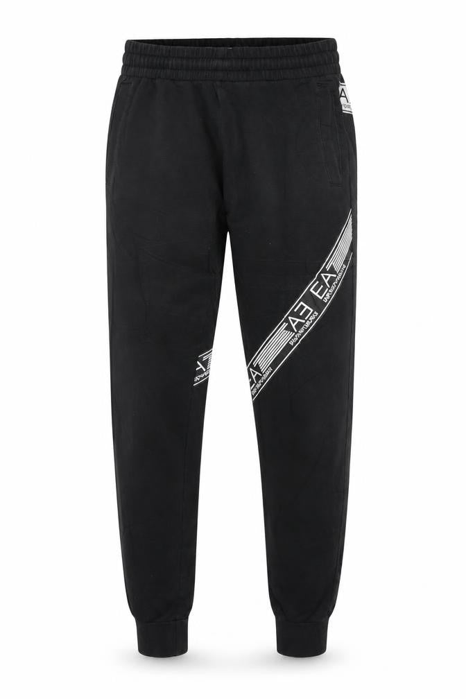 Emporio Armani EA7 Men's Black Jogger Trousers Size M Logo Stretch