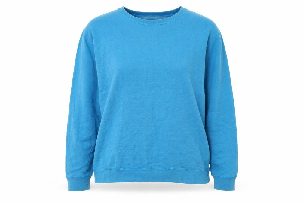 Hanes Premium Blue Pullover Sweatshirt Women XL Cotton Blend Casual
