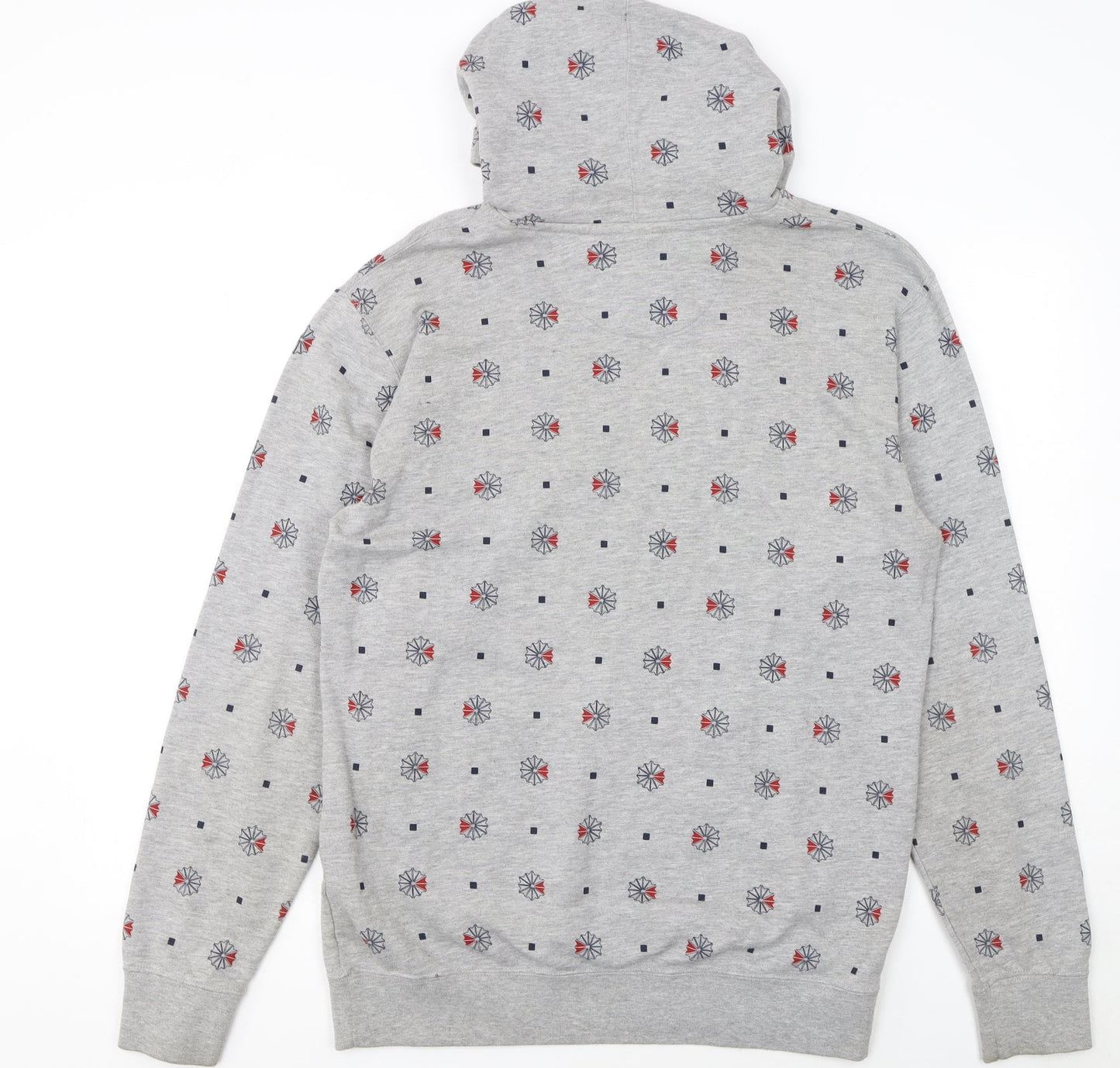 Reebok Classic Men's Grey Pullover Hoodie M Graphic Print Sportswear