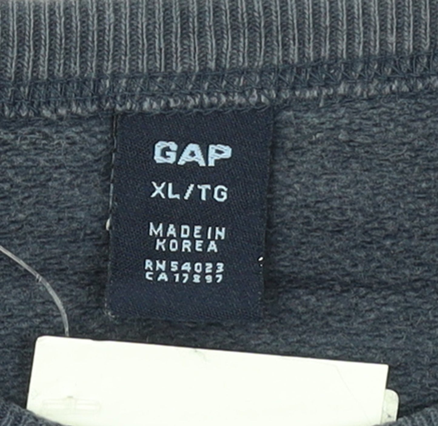 GAP Men’s Blue Pullover Sweatshirt XL Crew Neck Fleece