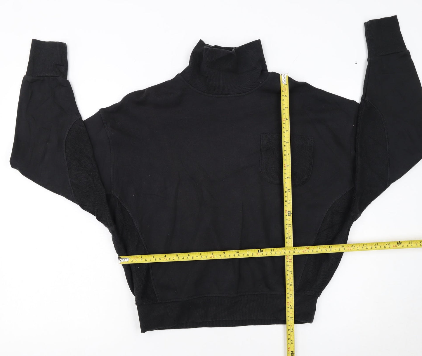 Reebok Women's Black Small Roll Neck Pullover Sweatshirt