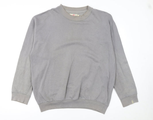Lee Cooper Men's Grey Crew Neck Pullover Sweatshirt Size L