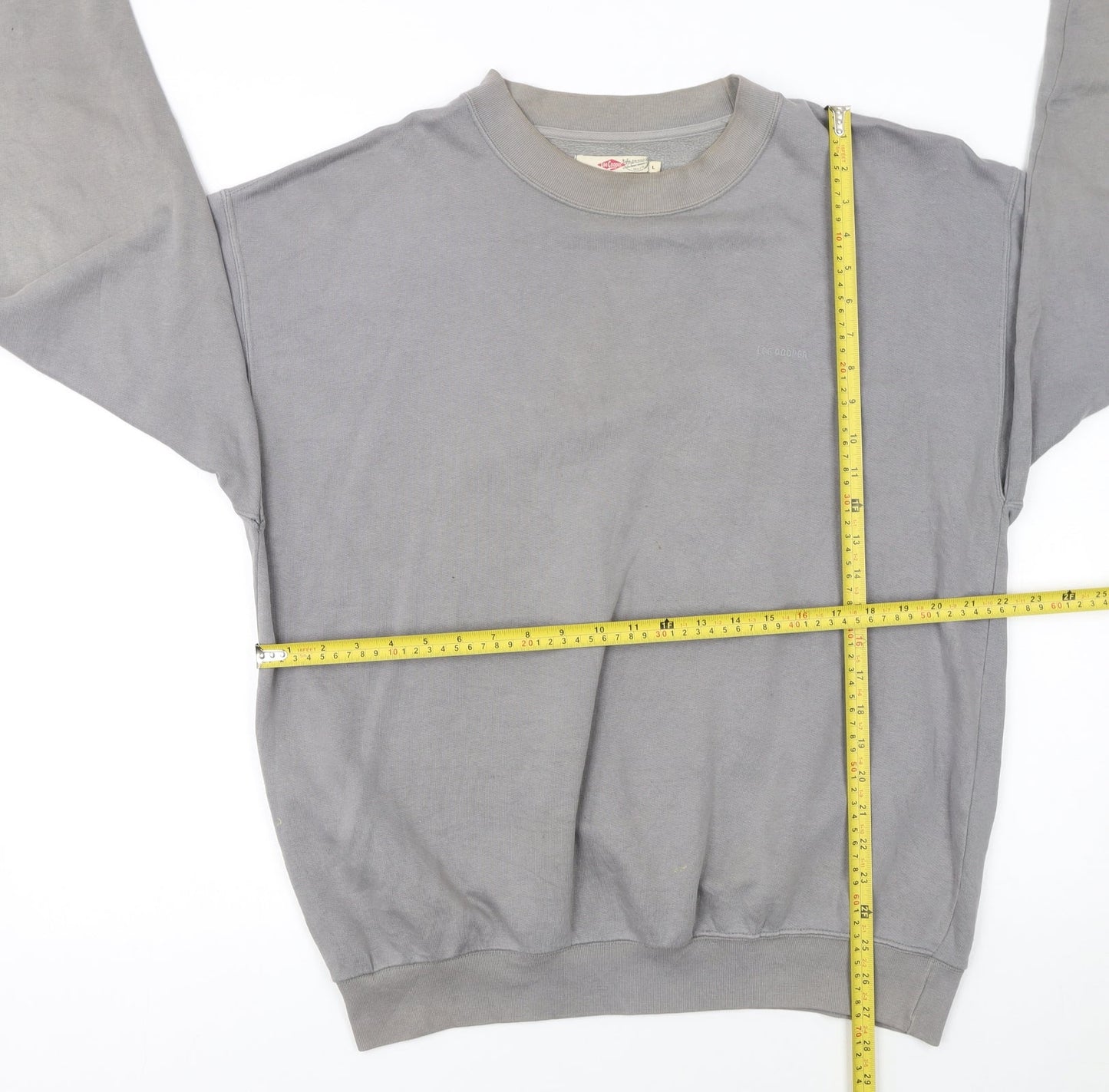 Lee Cooper Men's Grey Crew Neck Pullover Sweatshirt Size L