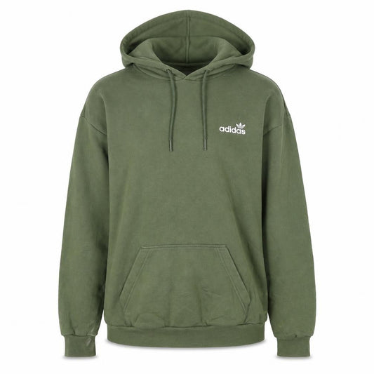 Adidas Womens Green Pullover Hoodie Size 8 Classic Logo Sweatshirt