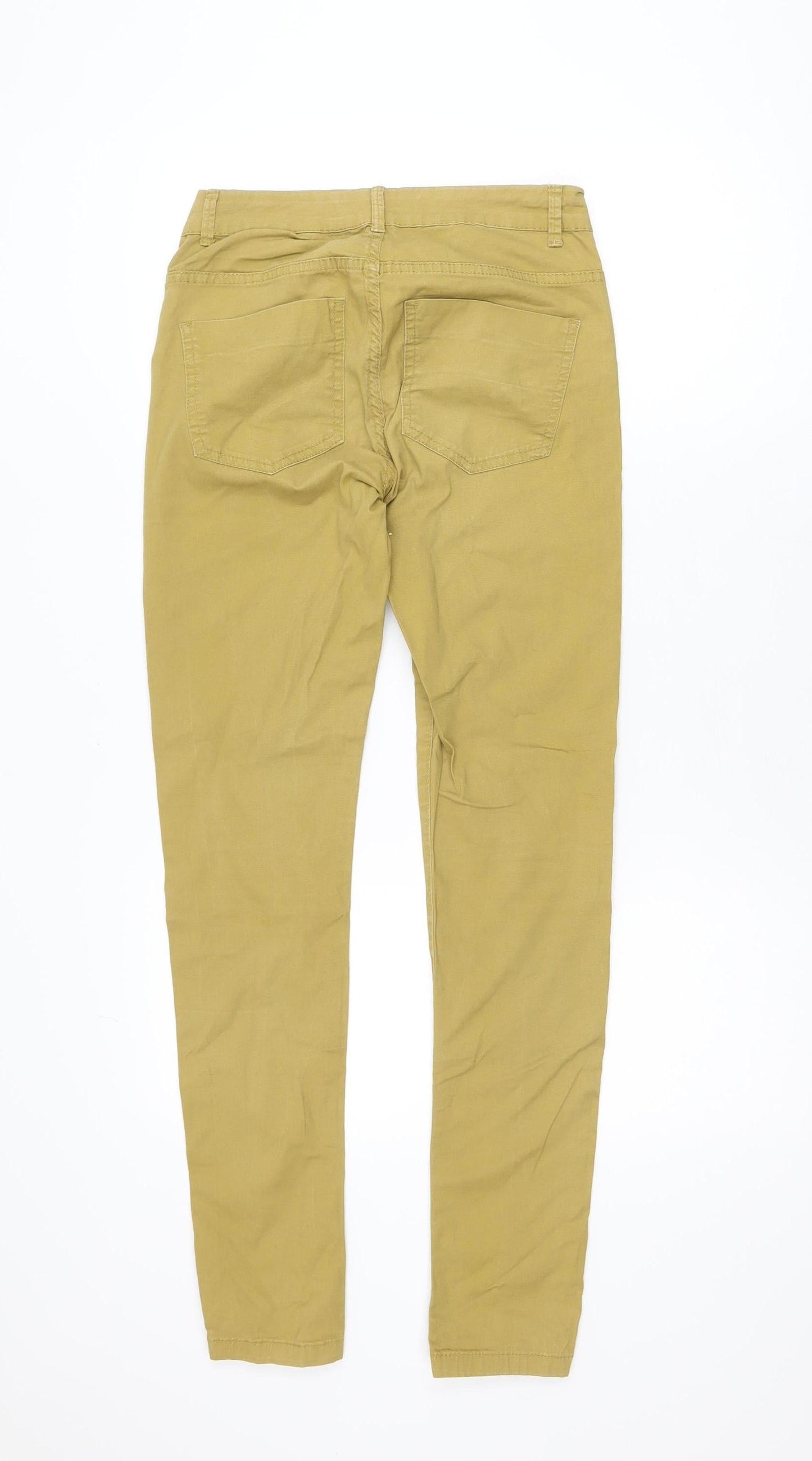 Noisy May Women's Yellow Skinny Jeans XS Slim Fit Stretch Denim