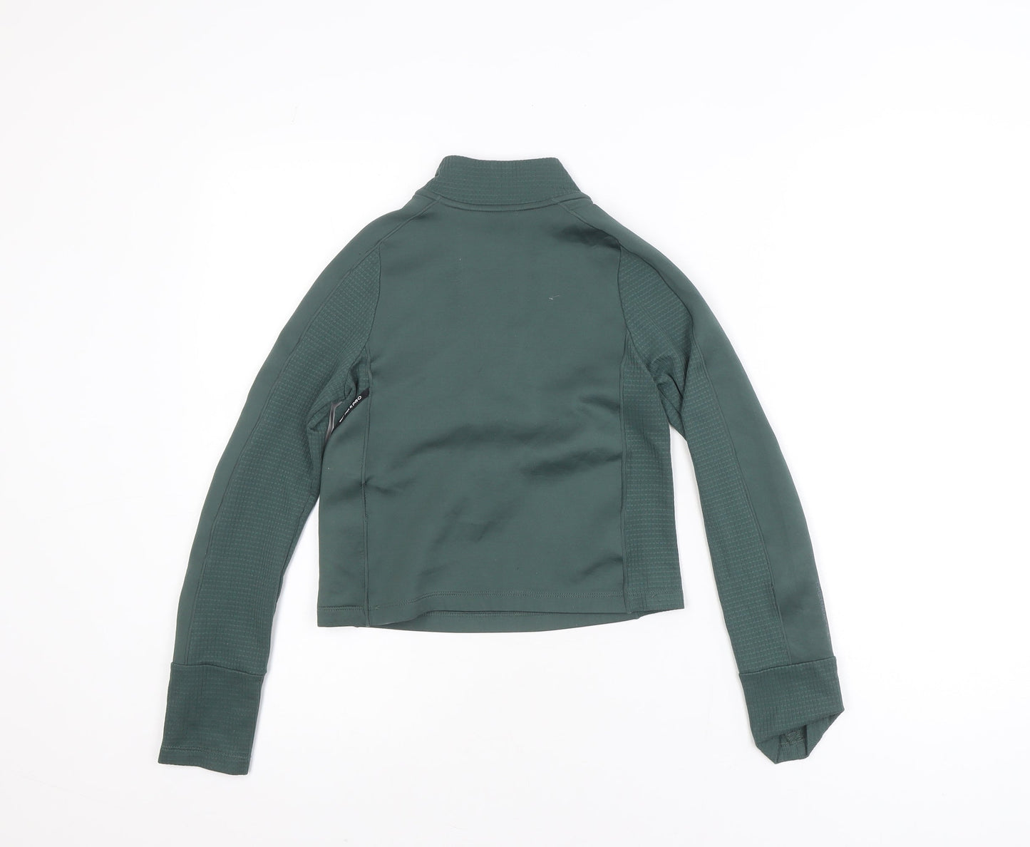 Nike Boys Green Therma-Fit Pro 1/4 Zip Athletic Jacket Size S 128-137cm